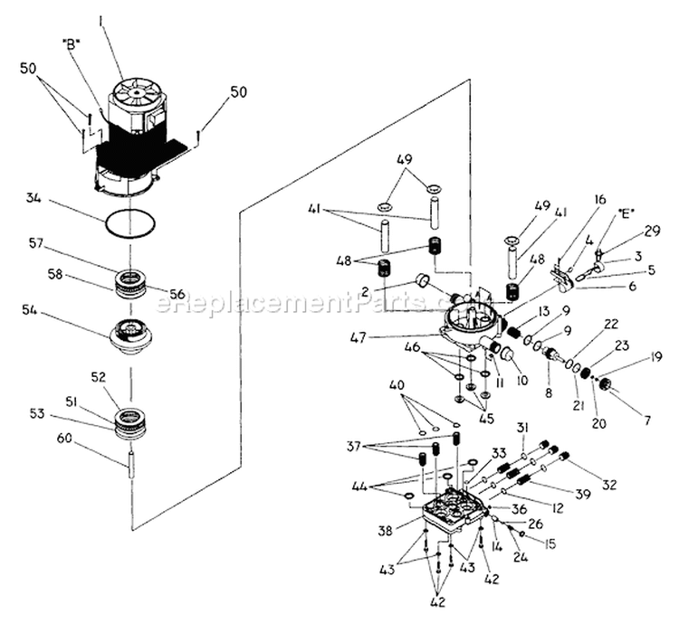 Page B Diagram and Parts List for 1197-0  Briggs and Stratton Pressure Washer